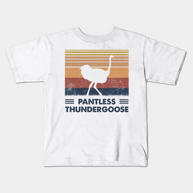 Pantless Thundergoose Kids T-Shirt by RobertBowmanArt